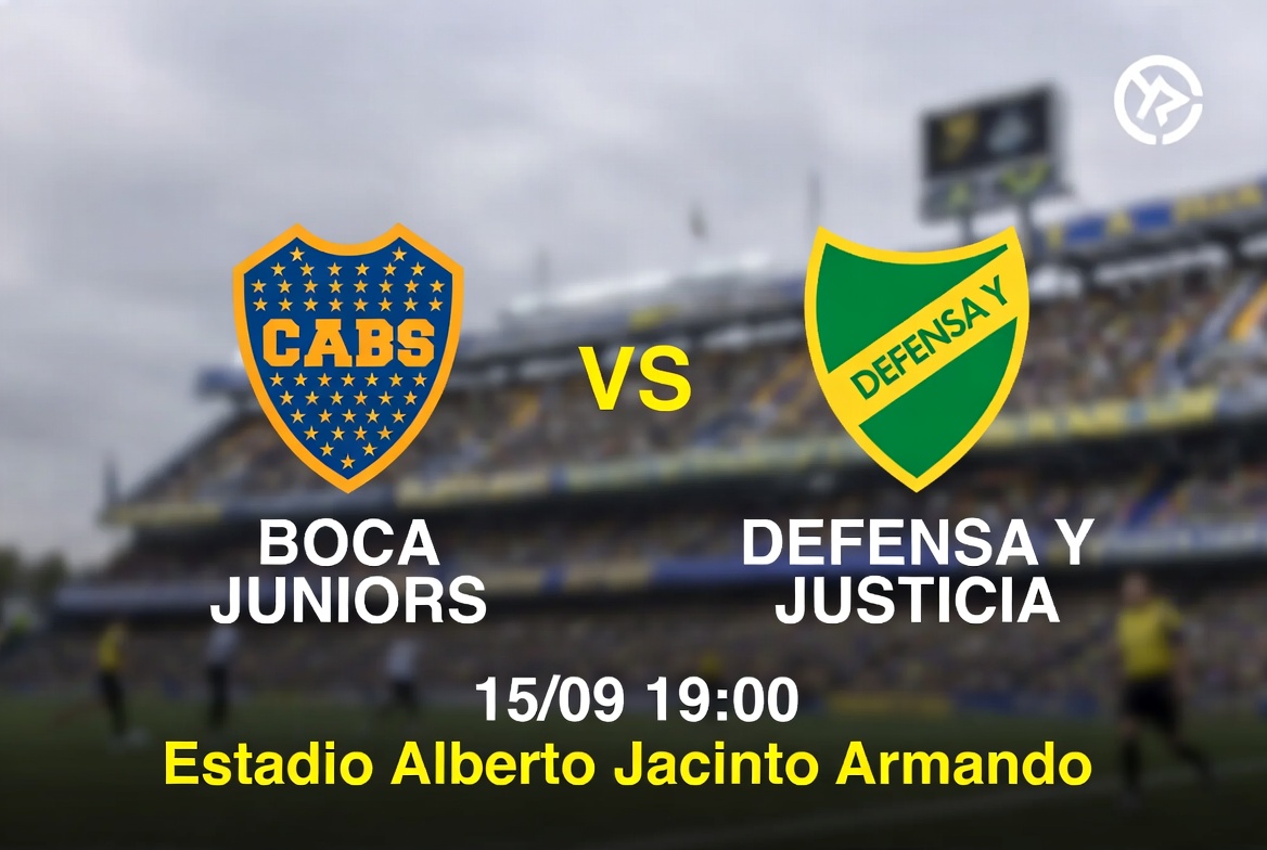 Pronostic Boca Juniors Defensa y Justicia du 15/09 au Estadio Alberto Jacinto Armando